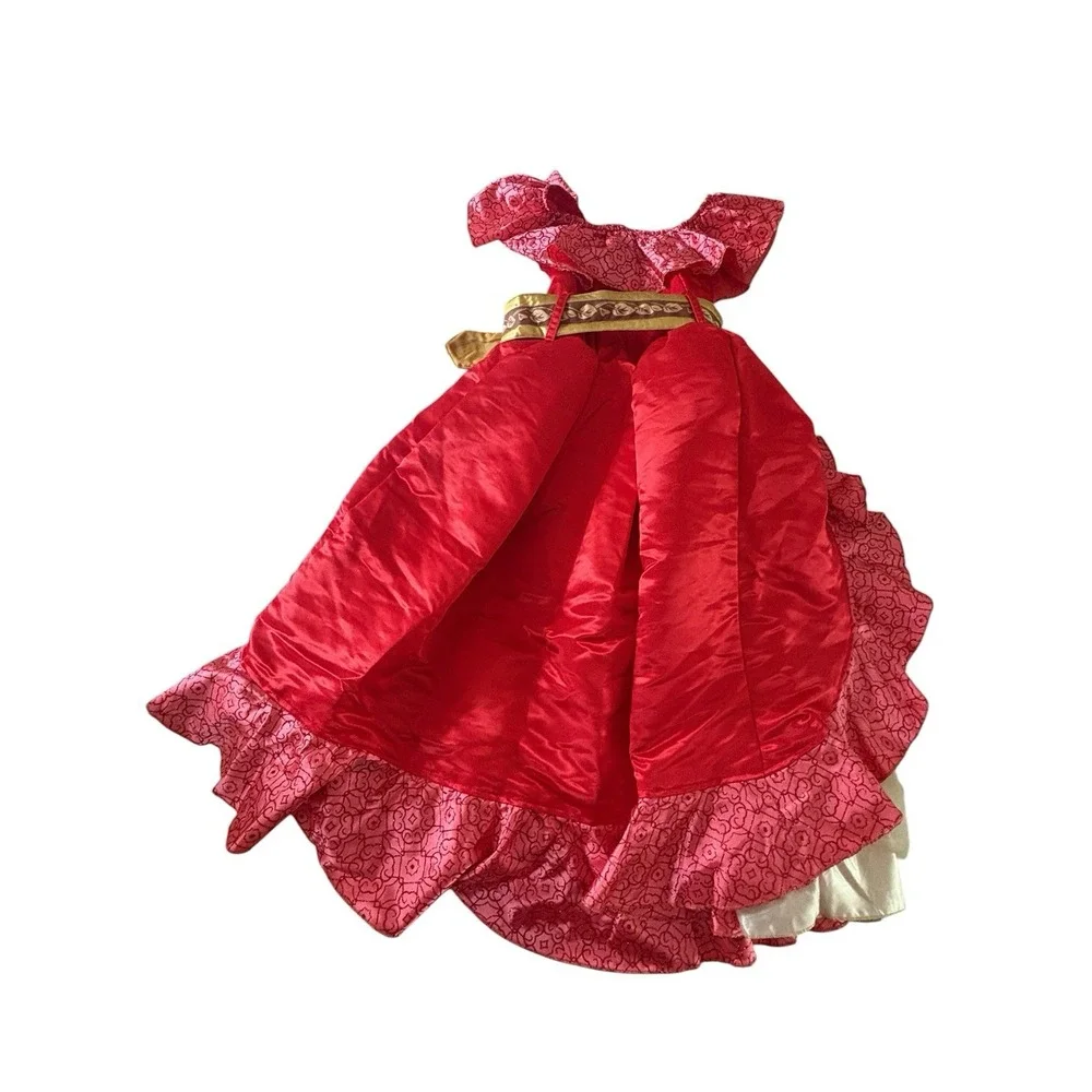 Disney Store Princess Elena of Avalor Deluxe Dress Costume Size 5/6